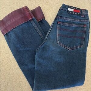 Vintage cuffed Tommy Hilfiger Jeans- girls size 12